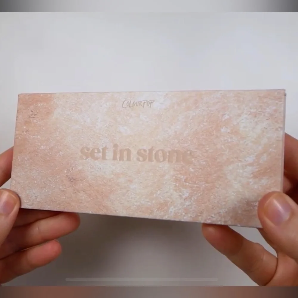 NIB ColourPop Set In Stone 10 Pan Pressed Powder Eyeshadow Palette Warm Neutrals